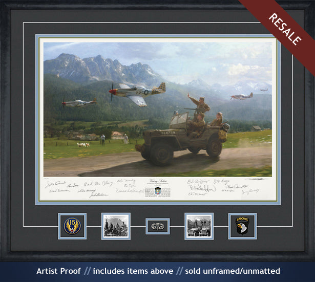 101st Airborne in Berchtesgaden art print