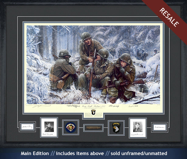 101st Airborne in Bastogne 1944 art print