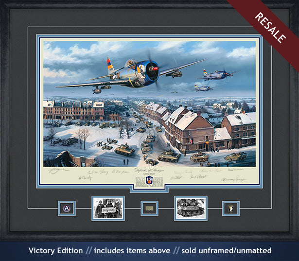 Bastogne in December 1944 art print