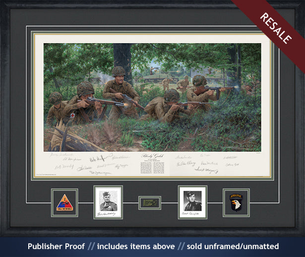 Dick Winters and the 101st Airborne at Carentan art print