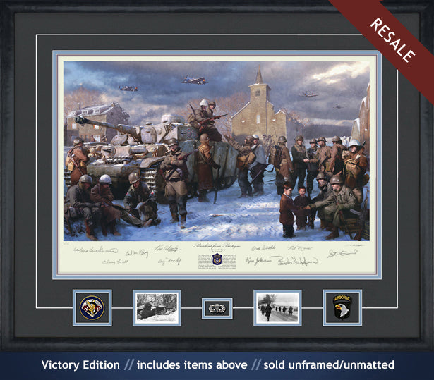 101st Airborne at Foy art print