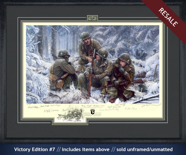 101st Airborne in Bastogne 1944 art print