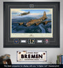 Autographed Masters of the Air Bremen signs with The Guardian art