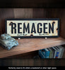 Remagen bridge 1945 sign on shelf