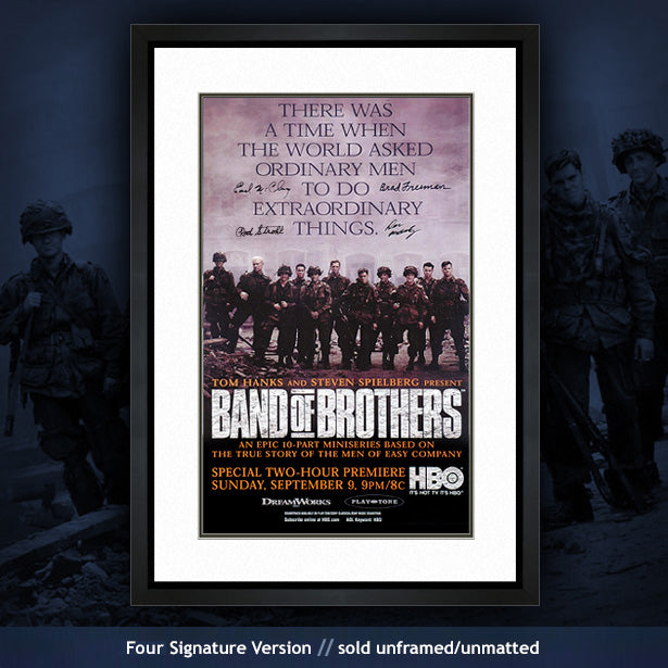 Band of Brothers autographed movie poster