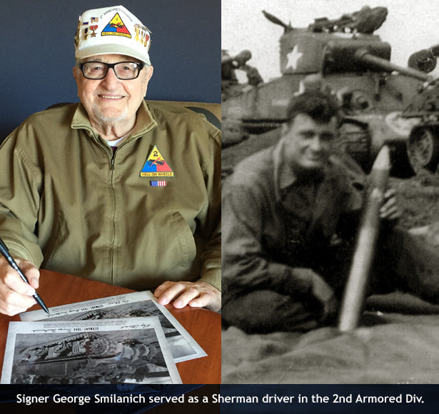 Sherman tank driver George Smilanich