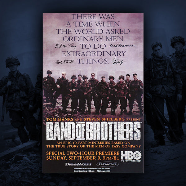 Band of Brothers autographed movie poster