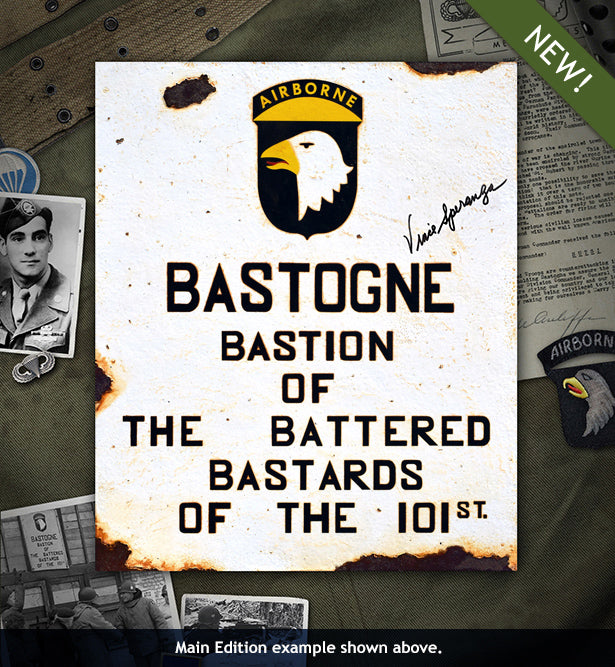 Bastogne 1944 101st Airborne sign