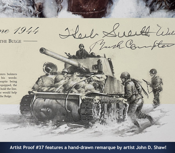 Bastogne 1944 tank remarque