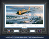 P-47s over Patton's Third Army driving towards Bastogne art print