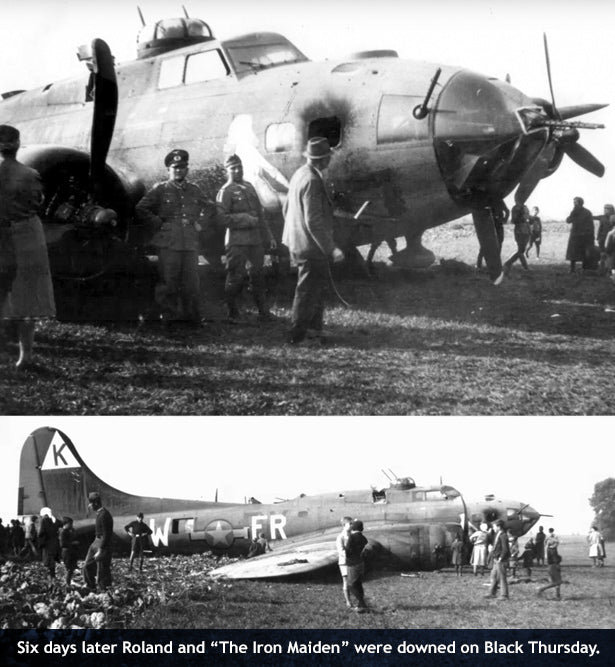 Roland's B-17 after being shot down