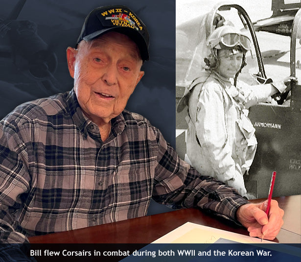 Corsair pilot Bill Lucas