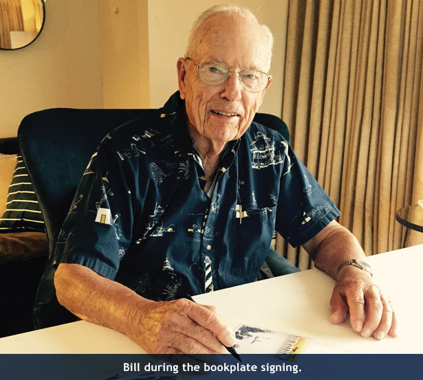 Bill Wilkinson autographing bookplates