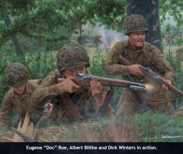 Paratrooper Dick Winters at Carentan