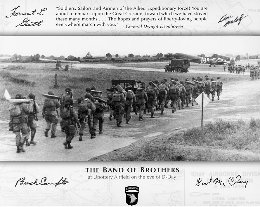 We Band of Brothers photo autographed by Easy Company – ValorStudios
