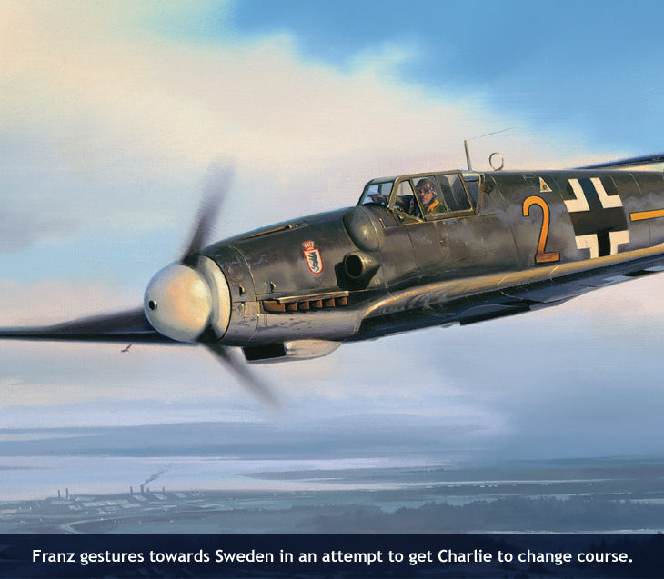 Franz Stigler in his Bf 109