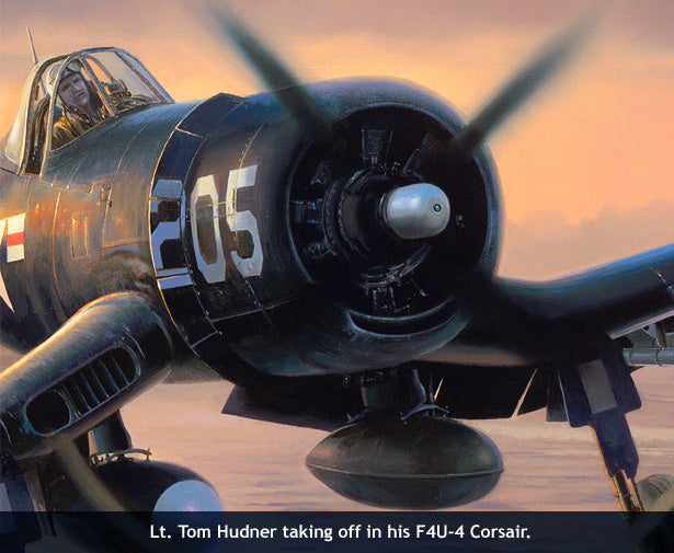 Tom Hudner in his F4U-4 Corsair