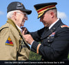 Clarence Smoyer receives the Bronze Star